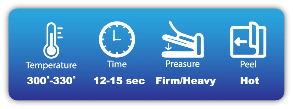 Metallic Screen Printed Transfers 16 metallic application