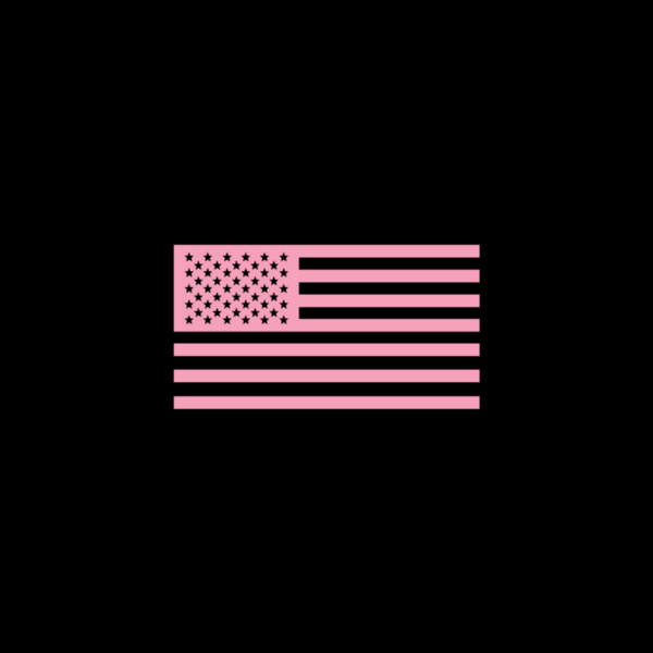 Pink Screen Printed American Flag Transfers - Image 2