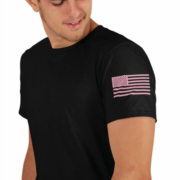 Pink Screen Printed American Flag Transfers